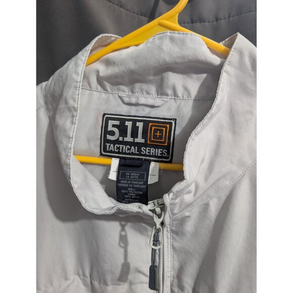 511 Tactical Series Nascar Offical marked 4x zip up Poly/Nylon RARE cream/white - Picture 2 of 9